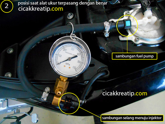 Cara menggunakan fuel pressure gauge